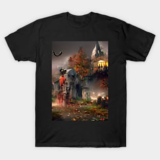 SPOOKY SURREAL HALLOWEEN AT NOTRE DAM T-Shirt